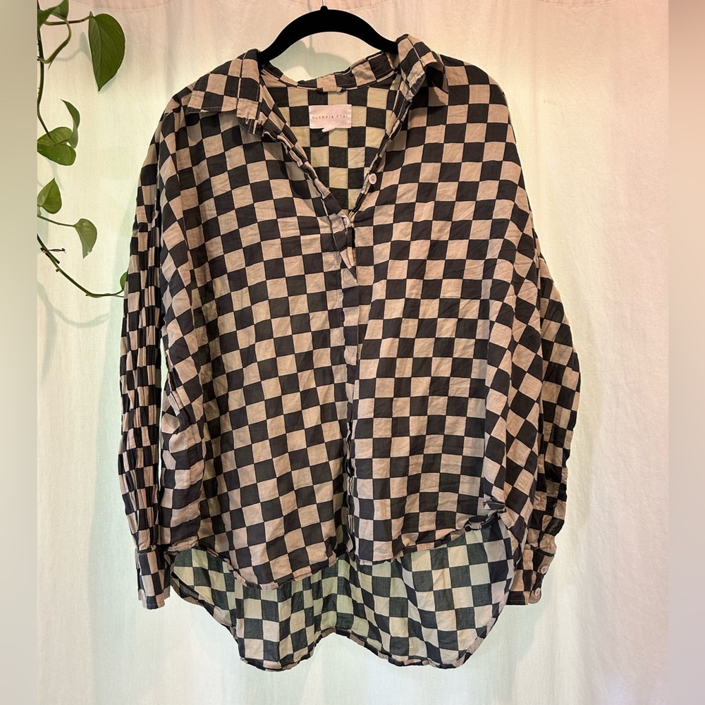 Olympia Etal DC shirt in green check